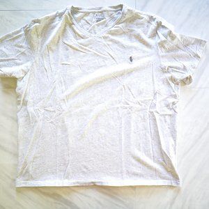 Polo Ralph Lauren Men's Short Sleeve V-Neck T-Shirt XXL - Light Gray Heather
